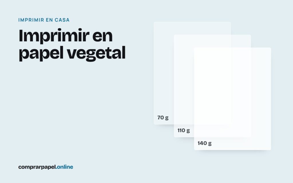 Imprimir en papel vegetal sin que se ondule ni se corra la tinta